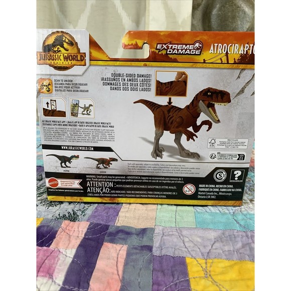 2021 Jurassic World Dominion Extreme Damage Atrociraptor Dino Action Figure NEW! - Picture 5 of 5